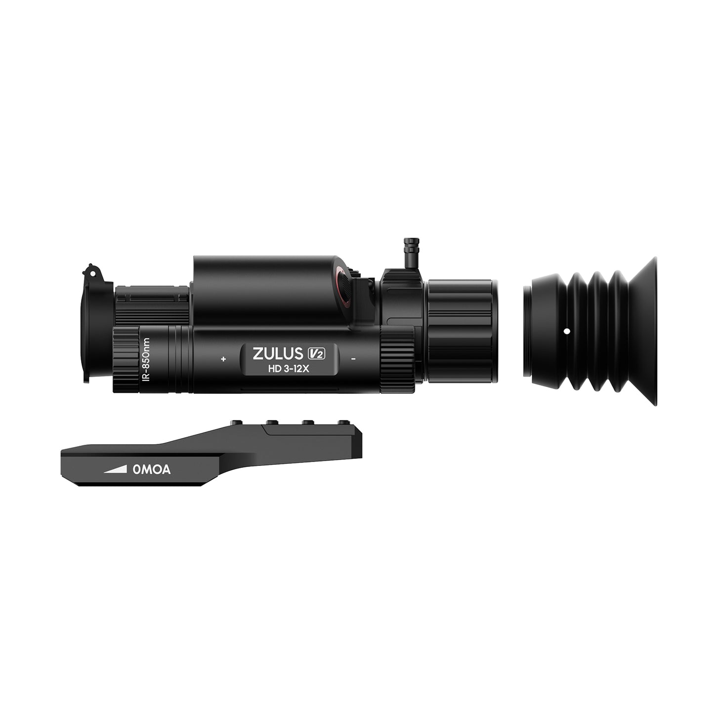 Zulus HD 3-12x V2 Digital Day/Night Optic w/ Laser Rangefinder