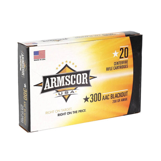 Armscor USA 300 AAC Blackout Ammo 208 Grain AMAX