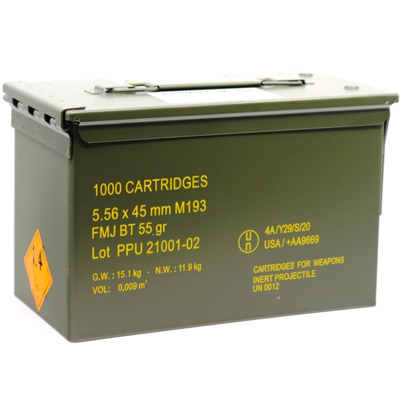 Prvi Partizan Rangemaster 5.56mm NATO M193 Ammo 55 Grain FMJBT 1000 Rounds in Ammo Can