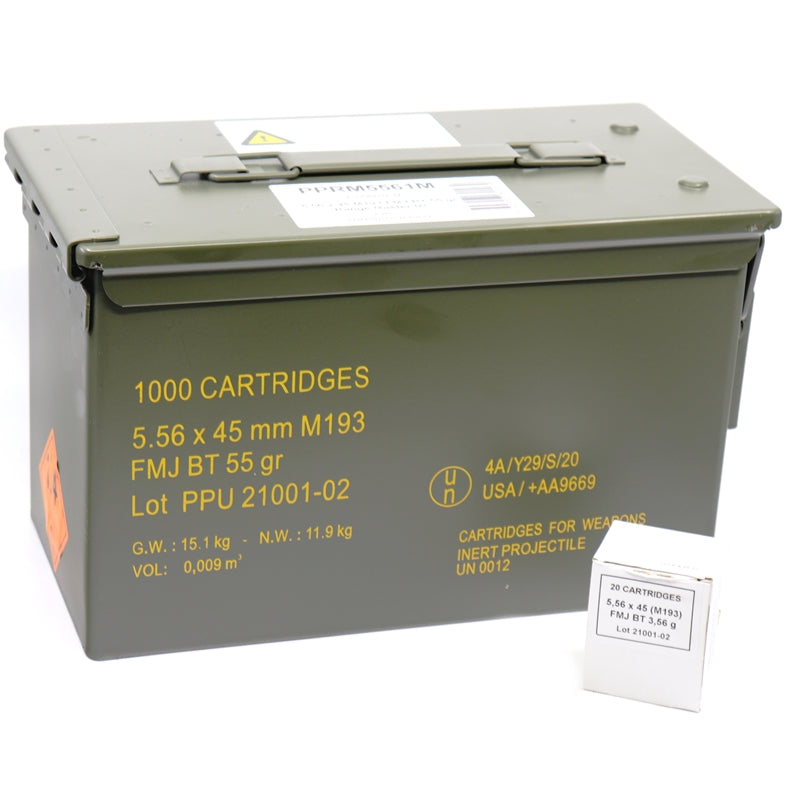 Prvi Partizan Rangemaster 5.56mm NATO M193 Ammo 55 Grain FMJBT 1000 Rounds in Ammo Can